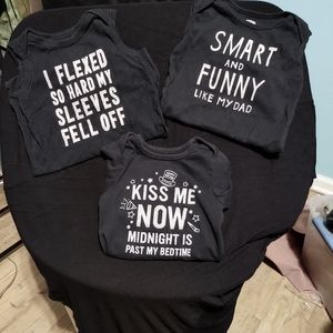 3 onesies size 18-24 mths